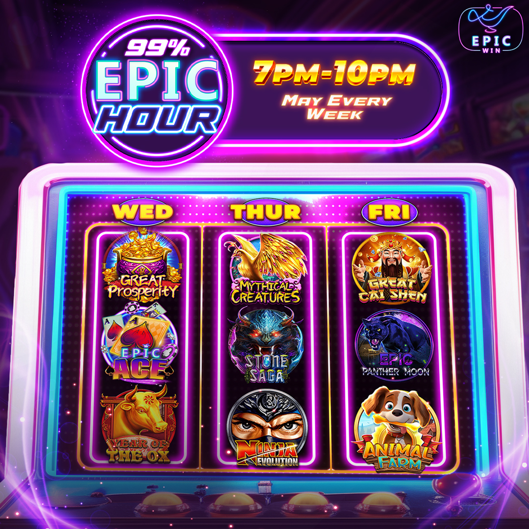 EpicWin Slot Campaign: 99% EPIC HOUR